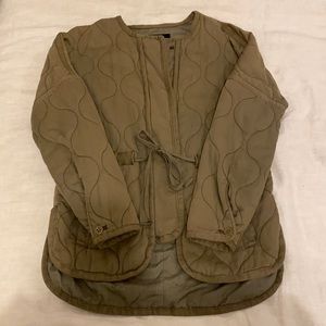 Olive green Quilted & padded jacket from Madewell size small